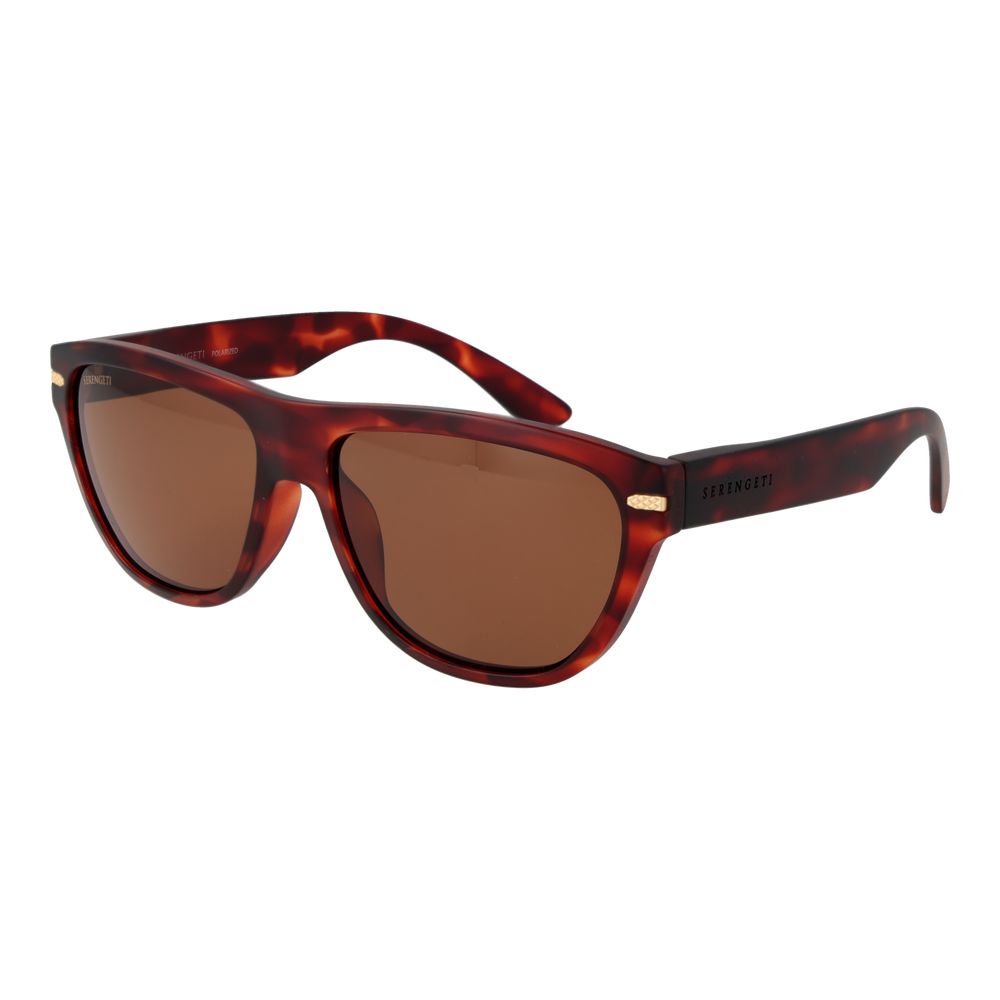 Serengeti Brown Eco Nylon Sunglasses – Square Frame, Brown Lenses