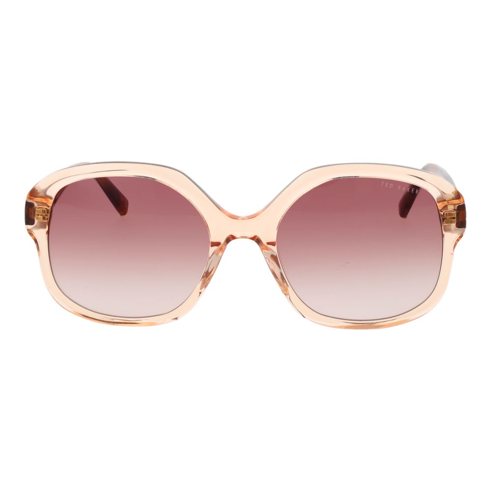 Ted Baker Women’s Sunglasses – Rose Acetate Frame, Brown Gradient Lenses