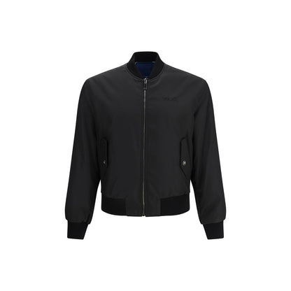 Versace Black Polyamide Bomber - Reversible Blouson