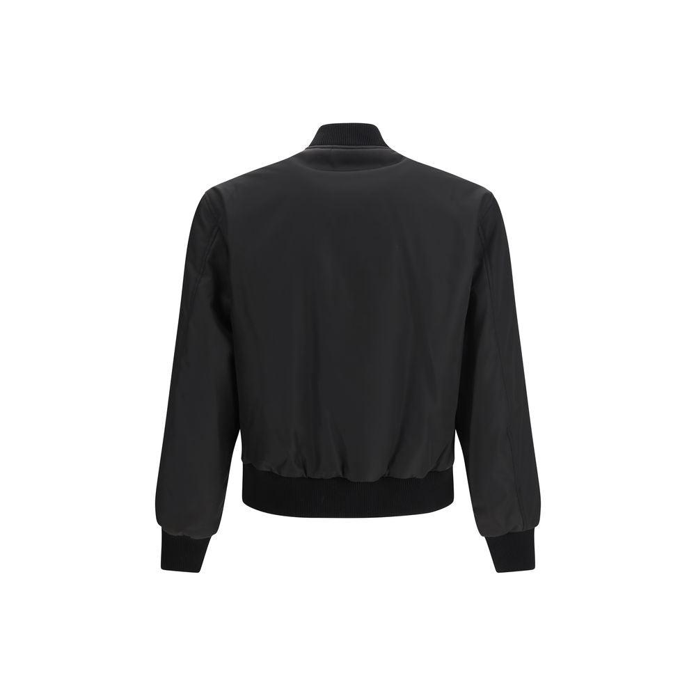 Versace Black Polyamide Bomber - Reversible Blouson