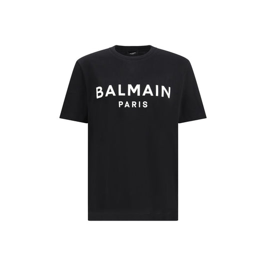 Balmain Black Cotton T-Shirt - Bold Luxury Statement