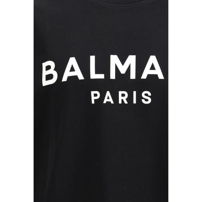 Balmain Black Cotton T-Shirt - Bold Luxury Statement
