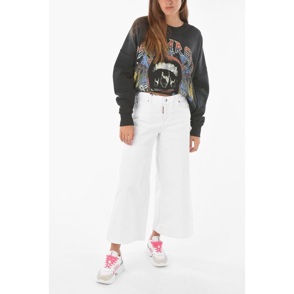 Dsquared² Light Wash Medium Waist Cotton Jeans