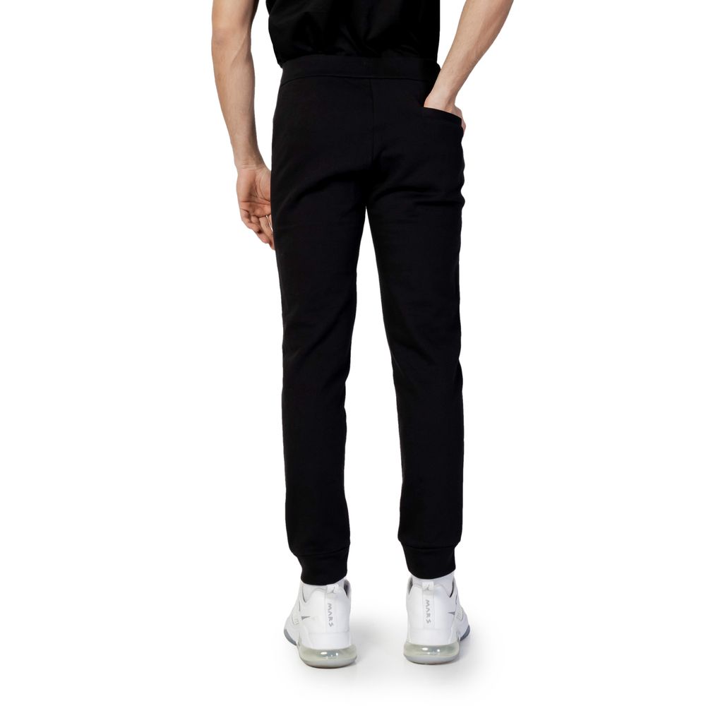 Armani Exchange Black Cotton Joggers for Men