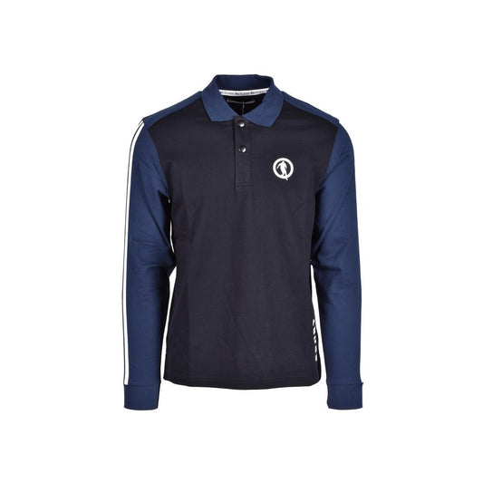 Bikkembergs Blue Cotton Polo Shirt for Men