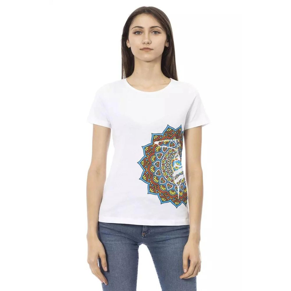 Trussardi Action White Cotton Tank Top for Women