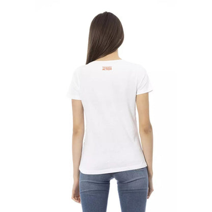Trussardi Action White Cotton Tank Top for Women