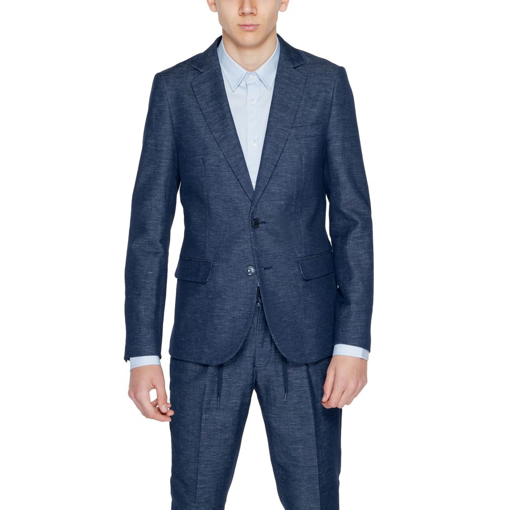 Antony Morato Blue Cotton Blazer for Men