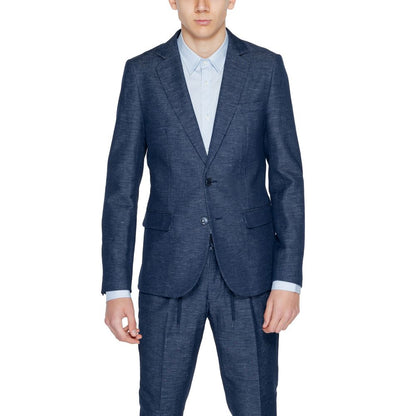 Antony Morato Blue Cotton Blazer for Men