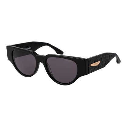 Trussardi Women’s Sunglasses – Black Acetate Frame, Grey Lenses