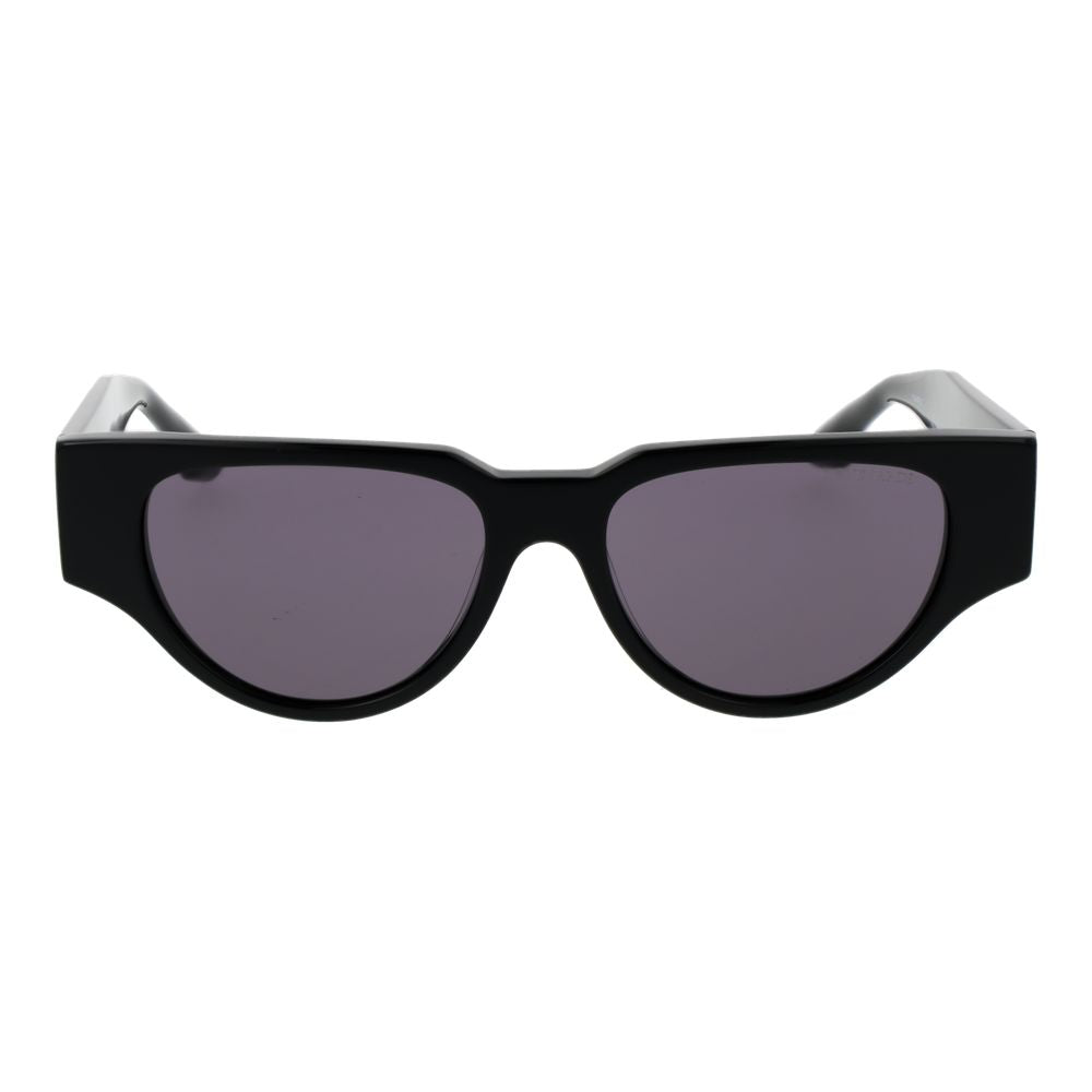 Trussardi Women’s Sunglasses – Black Acetate Frame, Grey Lenses