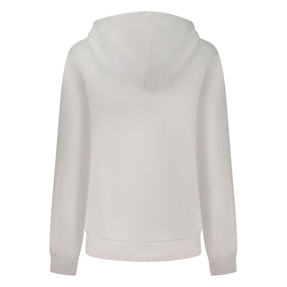 Fila White Cotton Women Sweatshirt - Lierna Hooded Sweatshirt