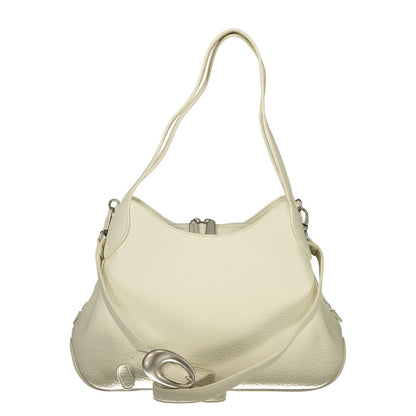 Mario Valentino Nero Leather-Finish 2-Handle Shoulder Bag