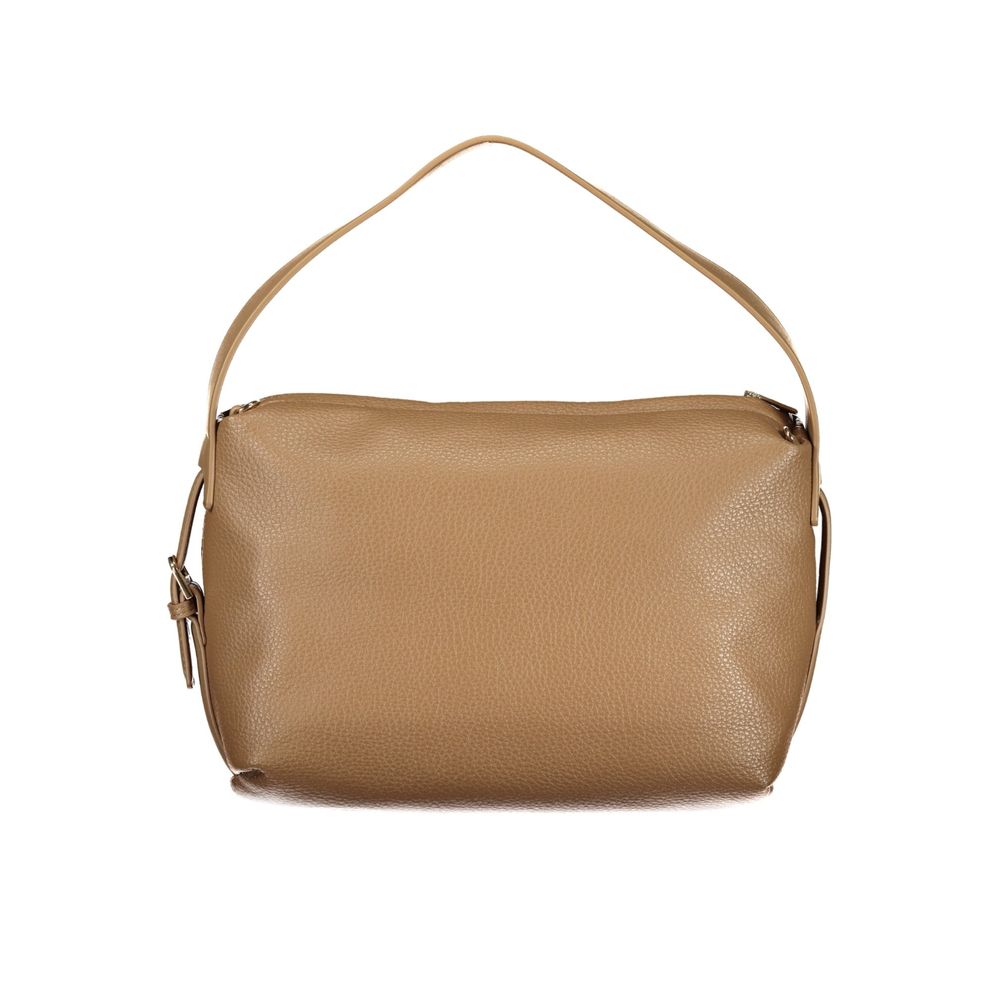 Mario Valentino Marrone Leather-Finish Women’s Shoulder Bag