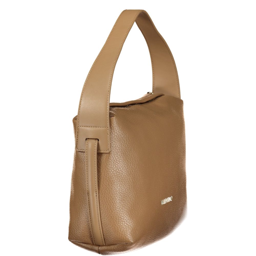 Mario Valentino Marrone Leather-Finish Women’s Shoulder Bag