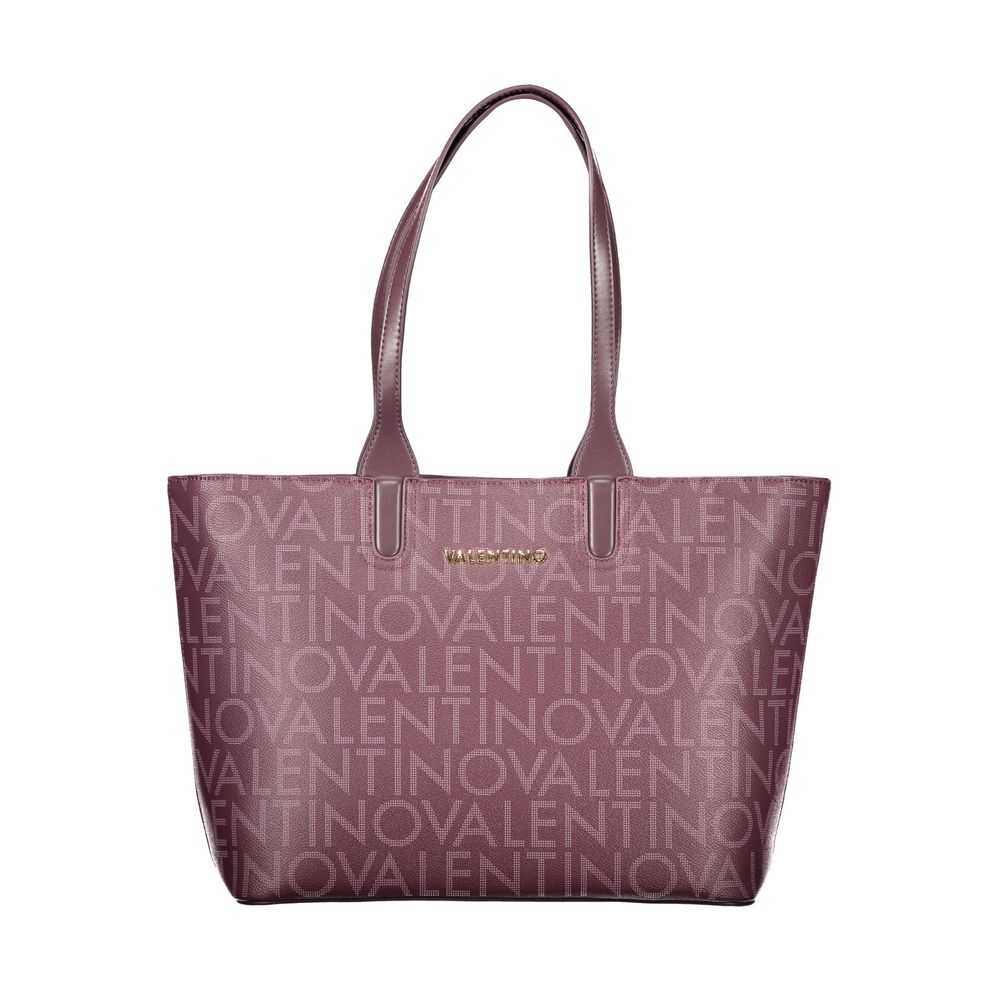Mario Valentino Marrone Leather Tote Handbag with Dual Handles