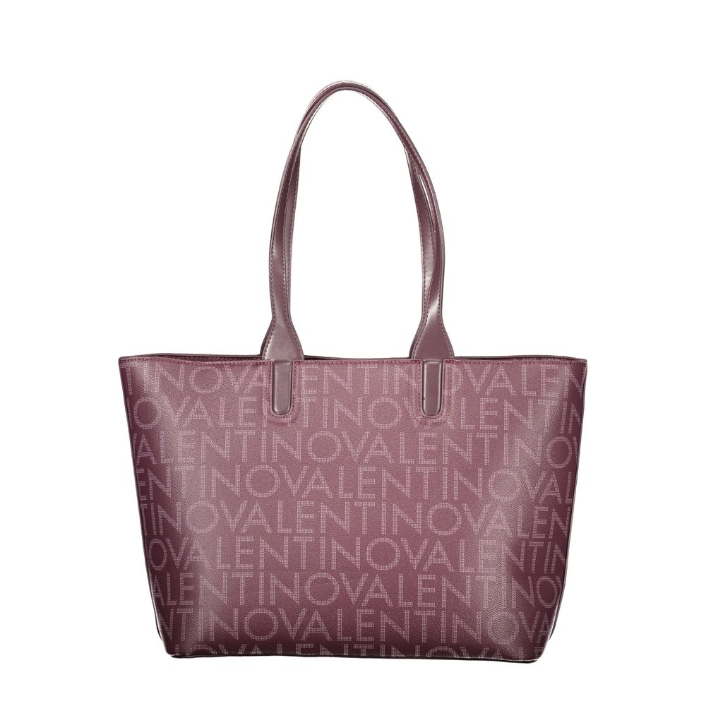 Mario Valentino Marrone Leather Tote Handbag with Dual Handles