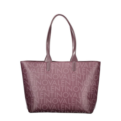 Mario Valentino Marrone Leather Tote Handbag with Dual Handles