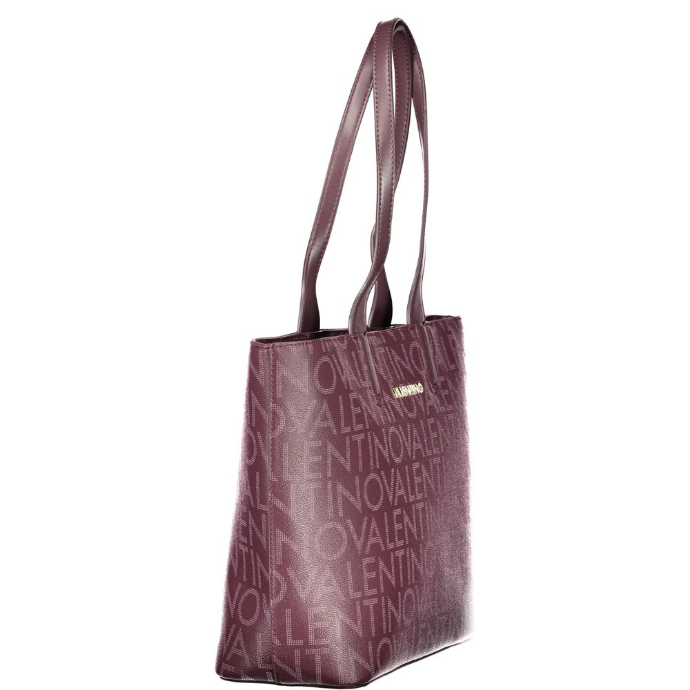 Mario Valentino Marrone Leather Tote Handbag with Dual Handles