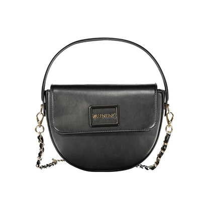 Mario Valentino Rosso Leather Shoulder Bag with Gold Accents