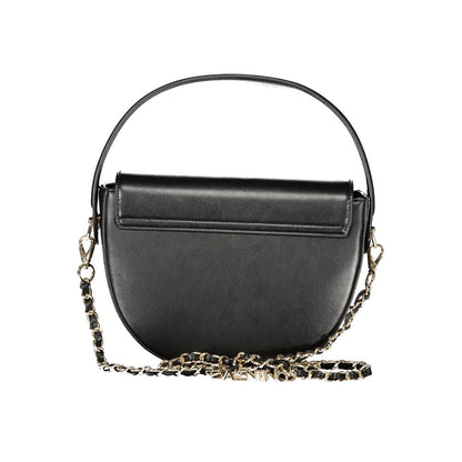 Mario Valentino Rosso Leather Shoulder Bag with Gold Accents