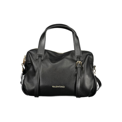 Mario Valentino Nero Leather Handbag with Adjustable Strap