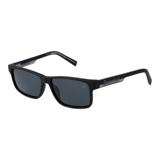 Timberland Unisex Sunglasses – Black Stainless Steel Frame, Grey Lenses