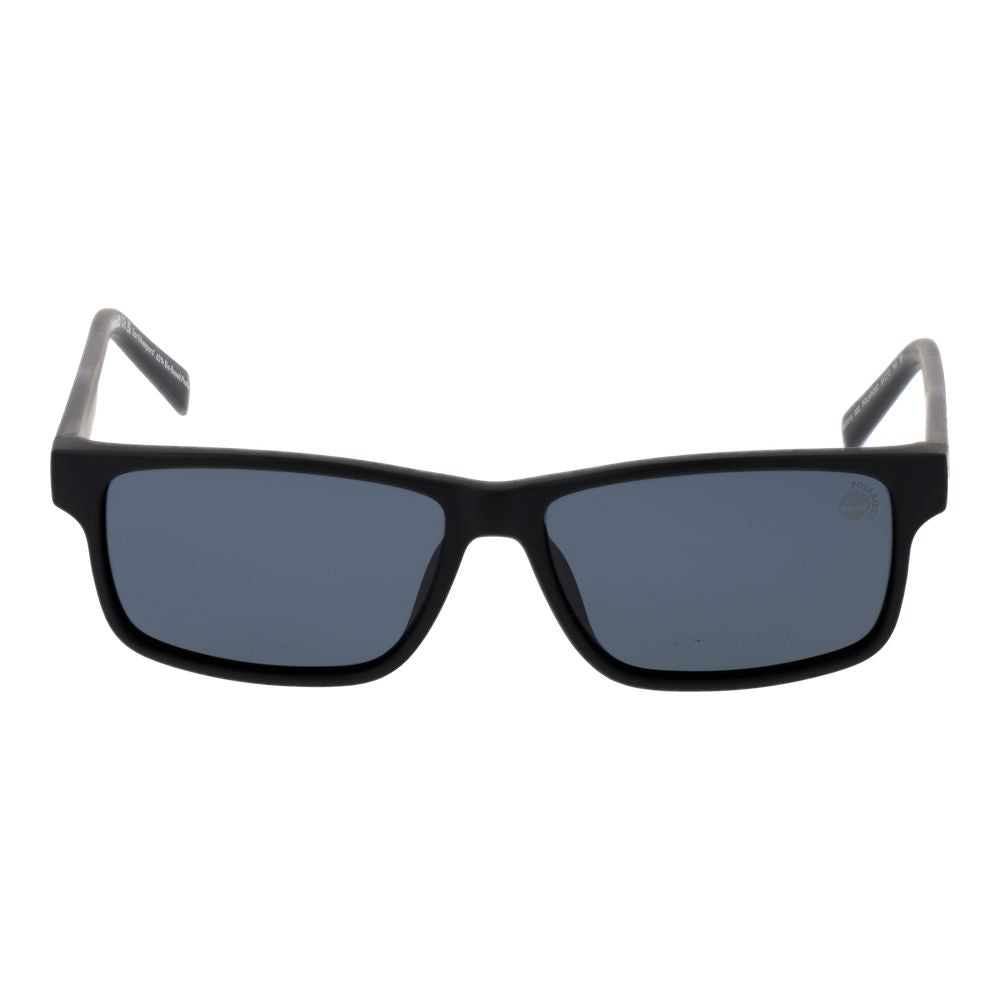 Timberland Unisex Sunglasses – Black Stainless Steel Frame, Grey Lenses