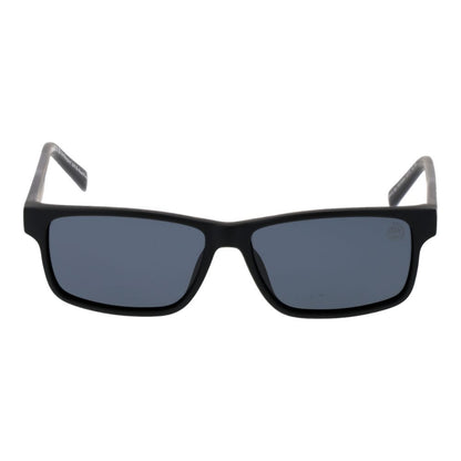 Timberland Unisex Sunglasses – Black Stainless Steel Frame, Grey Lenses