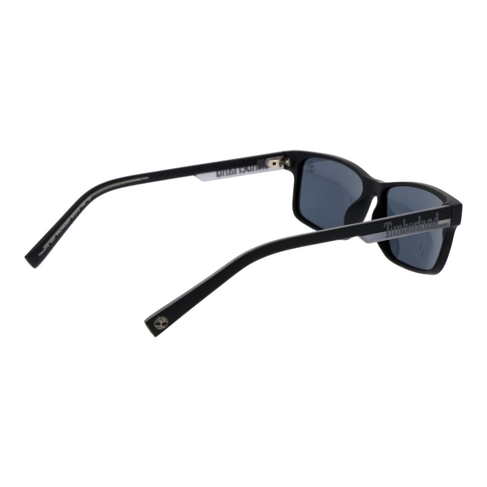Timberland Unisex Sunglasses – Black Stainless Steel Frame, Grey Lenses