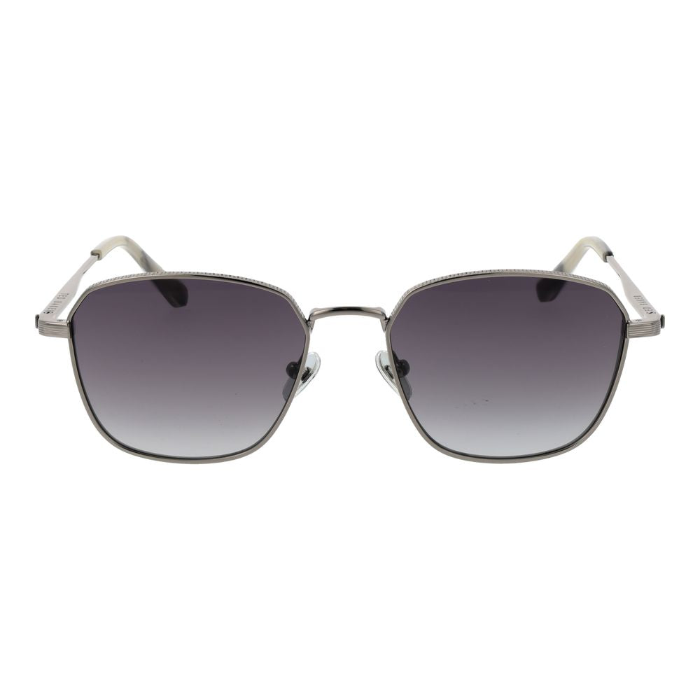 Ted Baker Men's Gray Metal Sunglasses – Gunmetal Full-Rim Frame with Grey Gradient Lenses
