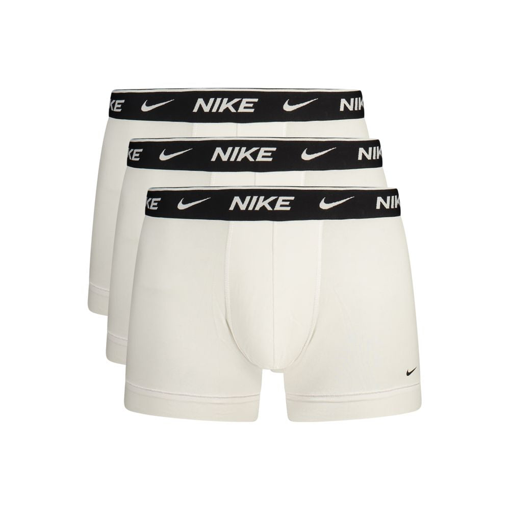 Nike White Cotton Men's Boxer Short - Tri-Pack