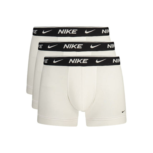 Nike White Cotton Men's Boxer Short - Tri-Pack