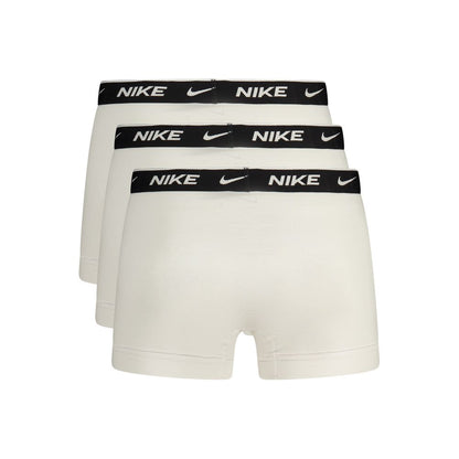 Nike White Cotton Men's Boxer Short - Tri-Pack