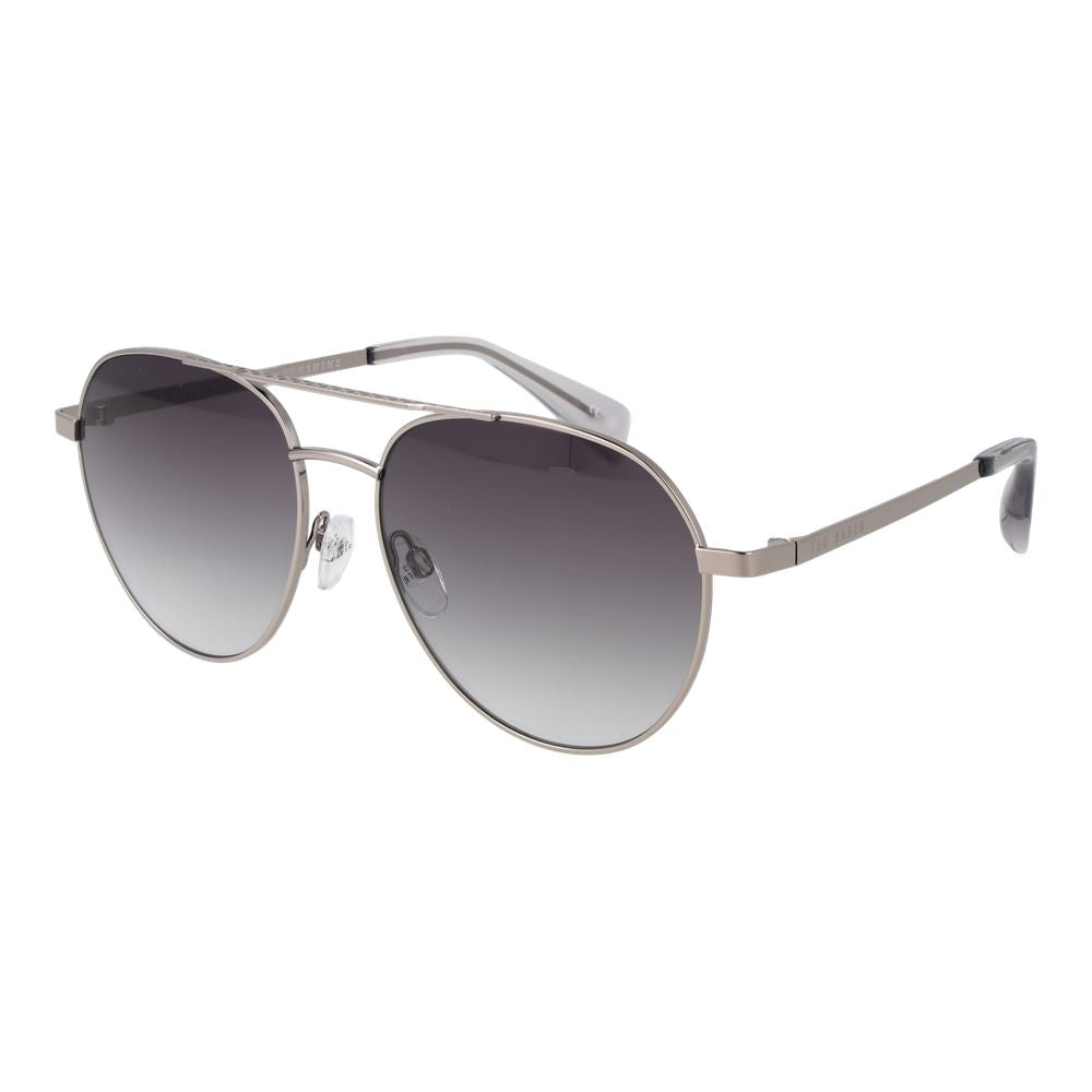 Ted Baker Men’s Sunglasses – Gunmetal Aviator Frame, Grey Gradient Lenses