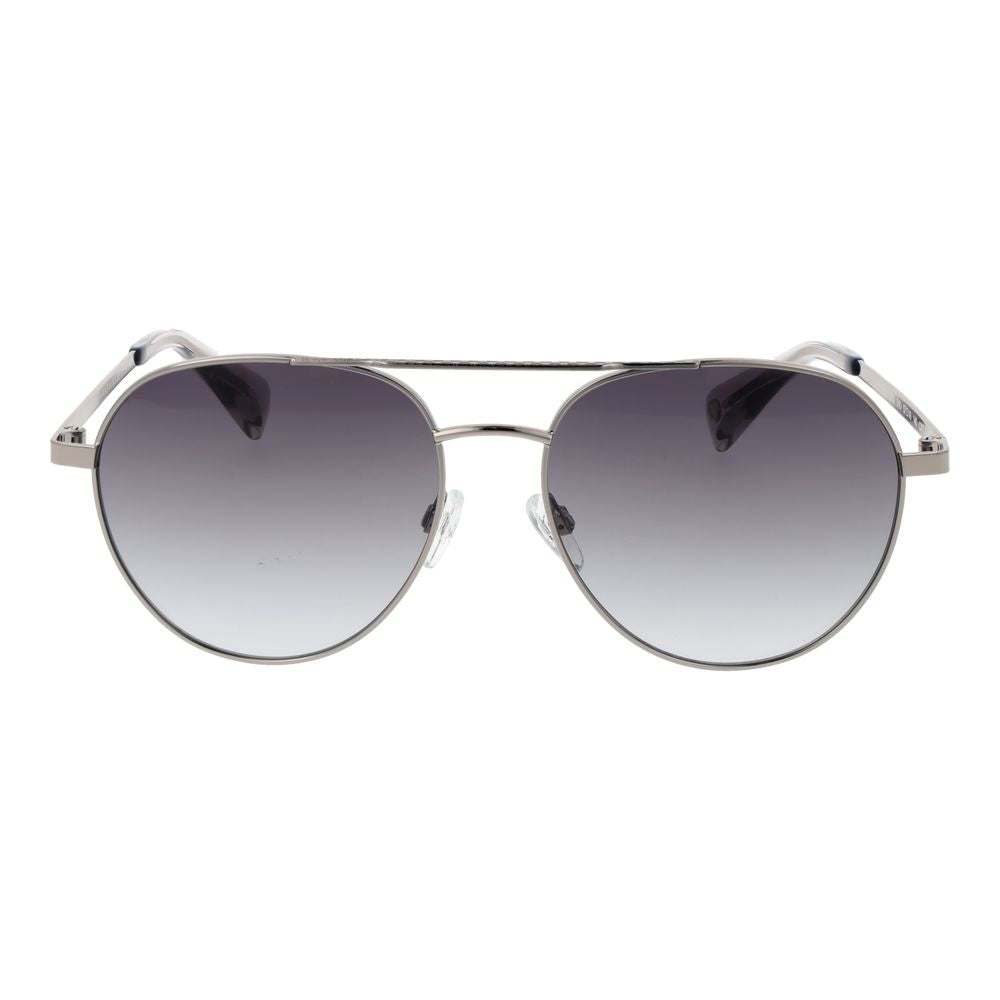 Ted Baker Men’s Sunglasses – Gunmetal Aviator Frame, Grey Gradient Lenses