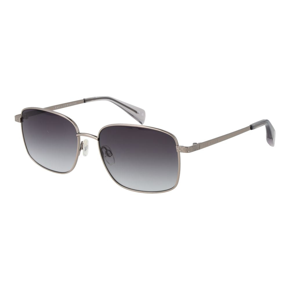 Ted Baker Unisex Sunglasses – Grey Metal Frame, Gradient Lenses