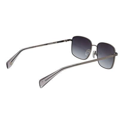 Ted Baker Unisex Sunglasses – Grey Metal Frame, Gradient Lenses
