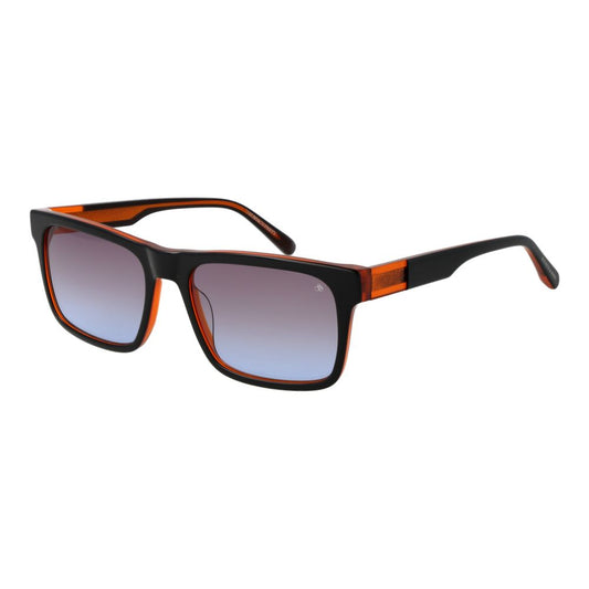 Scotch & Soda Men’s Sunglasses – Black Square Frame, Blue Gradient Lenses