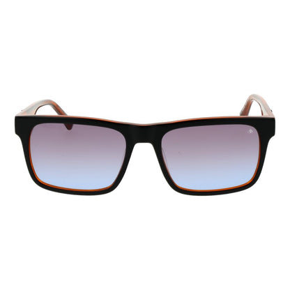 Scotch & Soda Men’s Sunglasses – Black Square Frame, Blue Gradient Lenses
