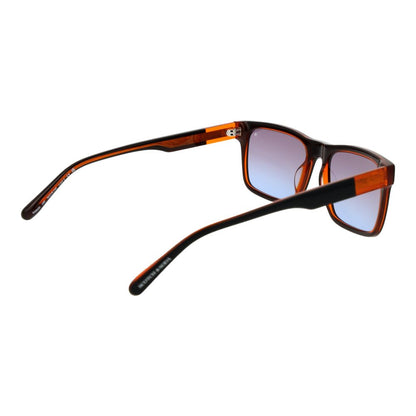Scotch & Soda Men’s Sunglasses – Black Square Frame, Blue Gradient Lenses
