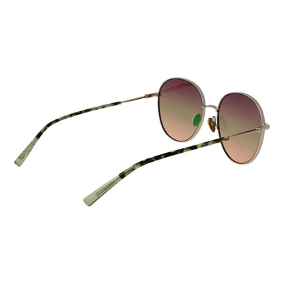 Scotch & Soda Women’s Sunglasses – Rose Gold Round Frame, Gradient Lenses