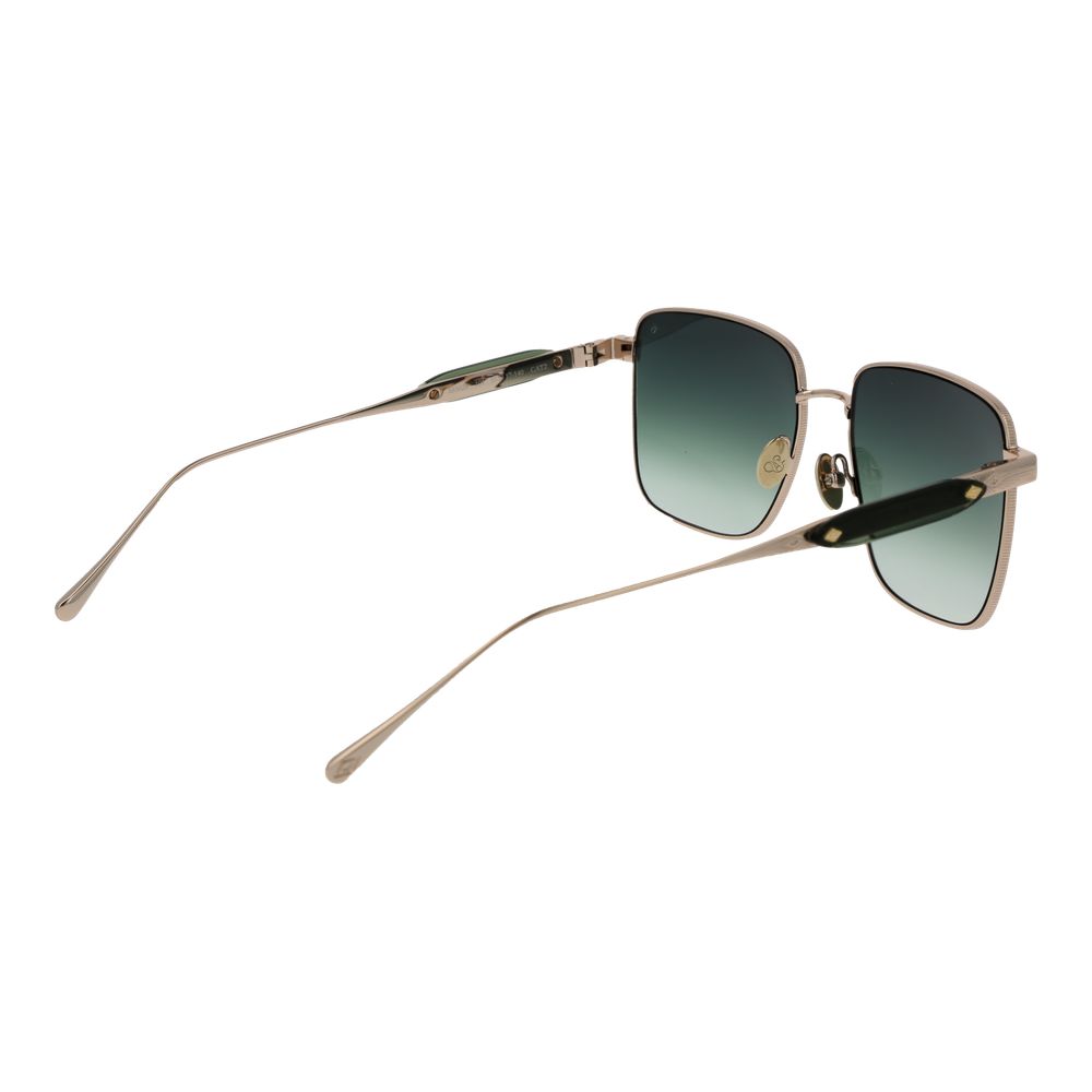 Scotch & Soda Women’s Sunglasses – Rose Gold Rectangle Frame, Turquoise Gradient Lenses
