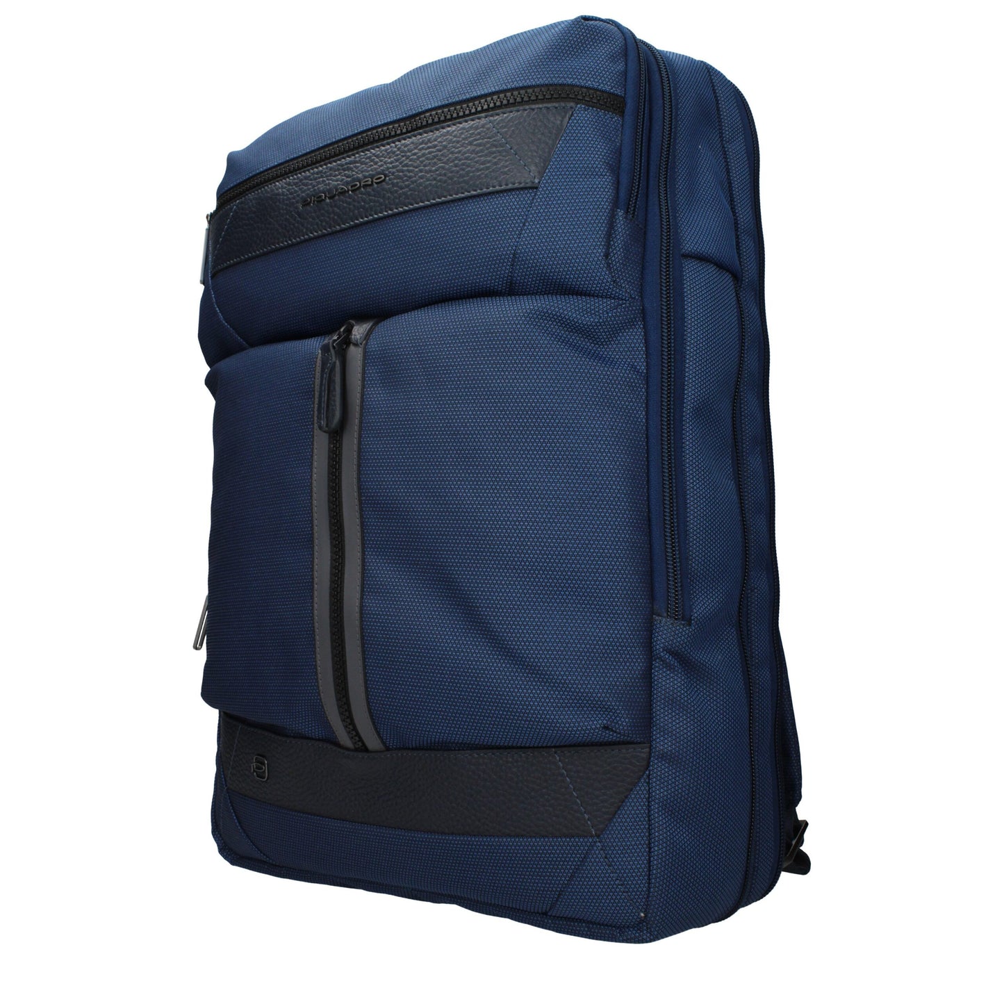 Piquadro Blue Fabric Backpack - Versatile Travel Companion