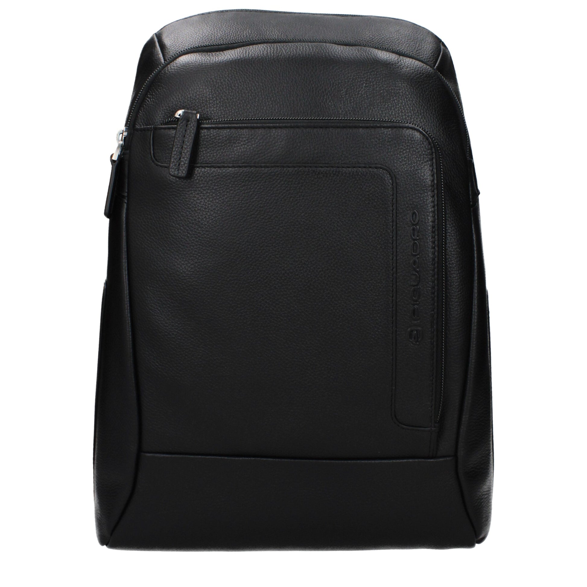 Piquadro Black Leather Backpack - Elegant and Functional Design