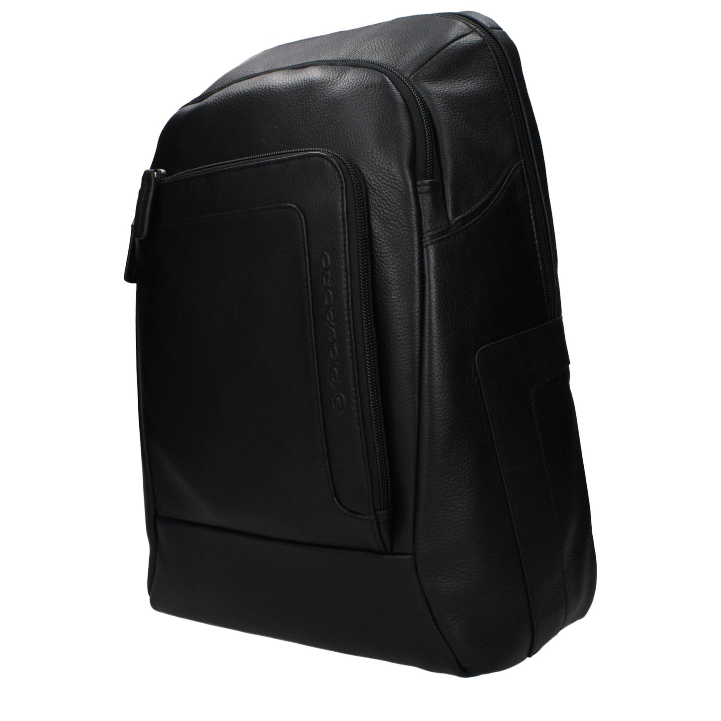 Piquadro Black Leather Backpack - Elegant and Functional Design