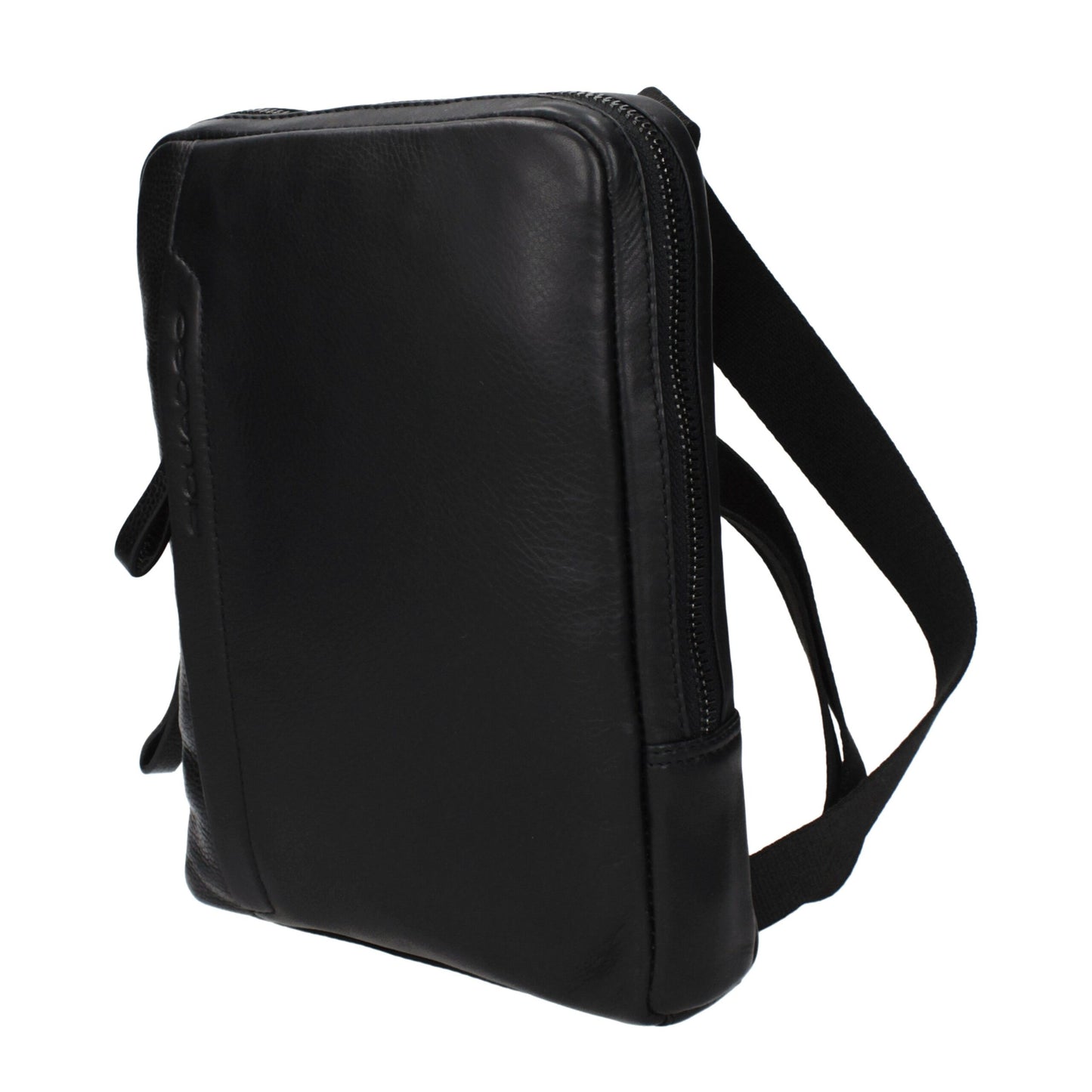 Piquadro Black Leather Crossbody Bag - Stylish and Functional Accessory