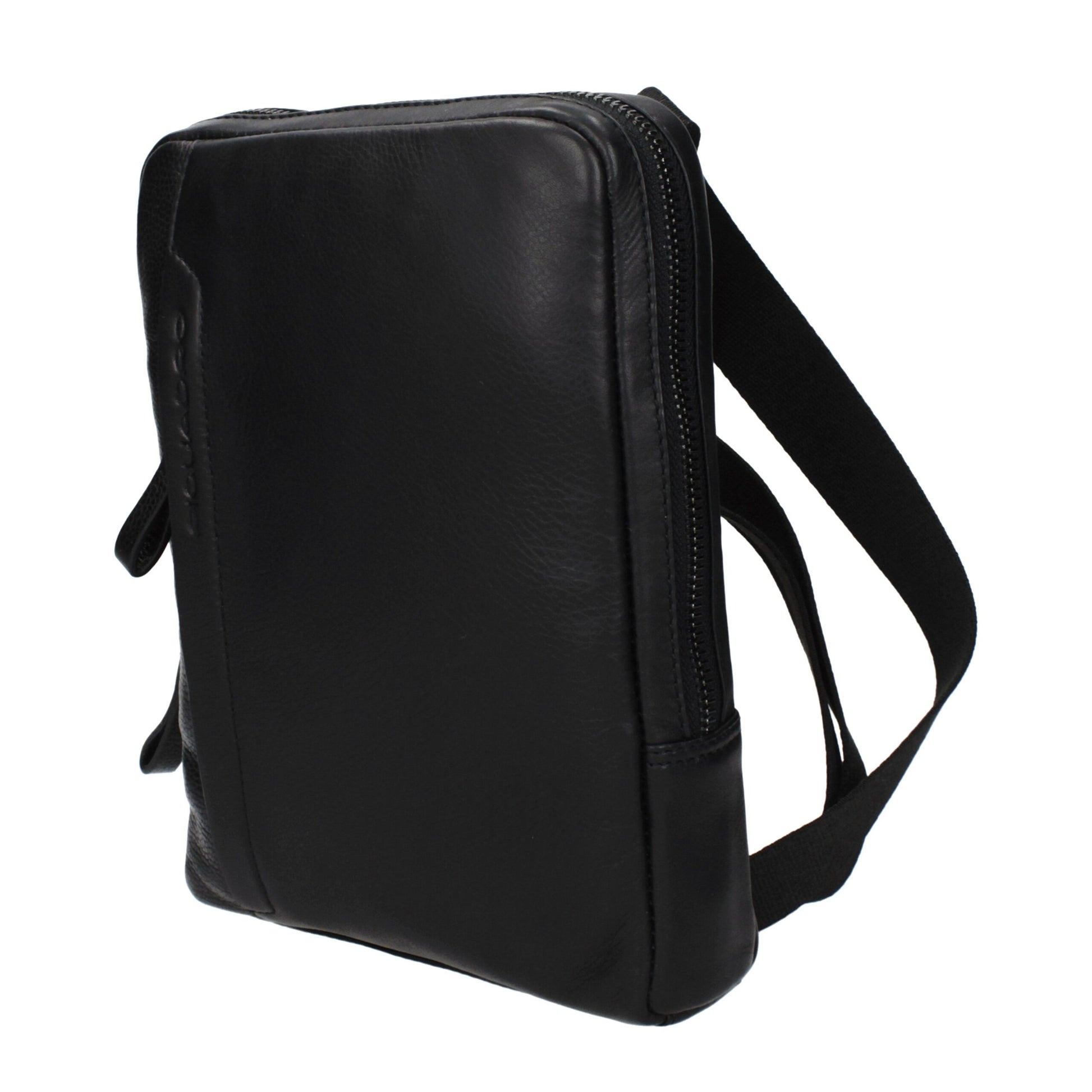 Piquadro Black Leather Crossbody Bag - Stylish and Functional Accessory