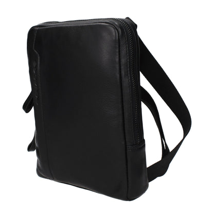 Piquadro Black Leather Crossbody Bag - Stylish and Functional Accessory