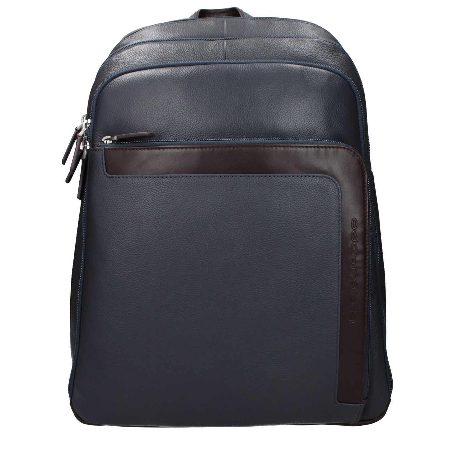 Piquadro Gray Leather Backpack - Stylish and Functional